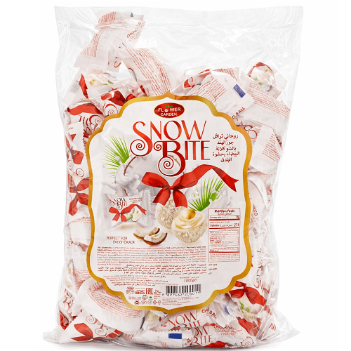 فلاور جاردن روجاني ترافل جوز الهند بالشوكولاتة البيضاء بحشوة البندق 1كجم