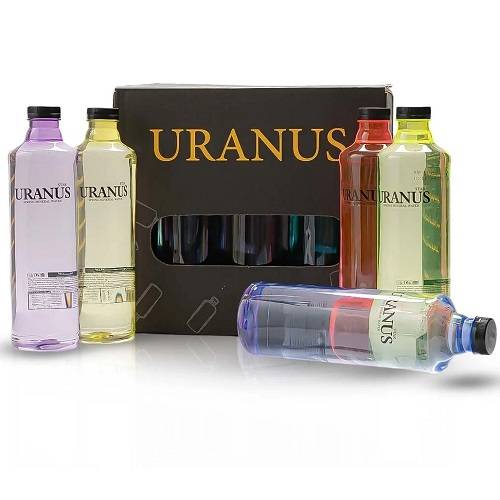 اورانوس مياه بعبوات ملونة 640مل 12حبة