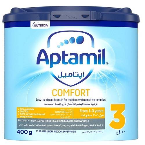ابتاميل كمفورت3 تركيبة سهلة الهضم للاطفال ذوي المعدة الحساسة من1الى3سنوات 400جم