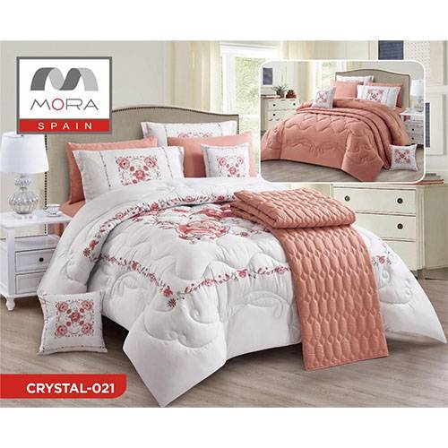 مورا كريستال رقم.021 لحاف مجوز كينج 240×260سم 9قطع موديل رقم.J-1121