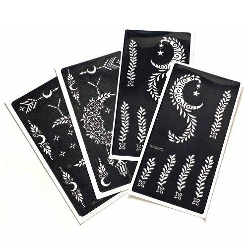 وشم نسائي مؤقت بتصميم القمر 4حبة