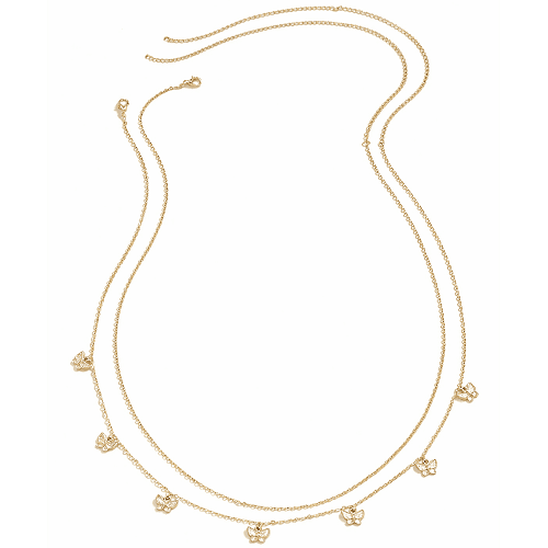 سلسلة خصر متعددة الطبقات تصميم فراشة