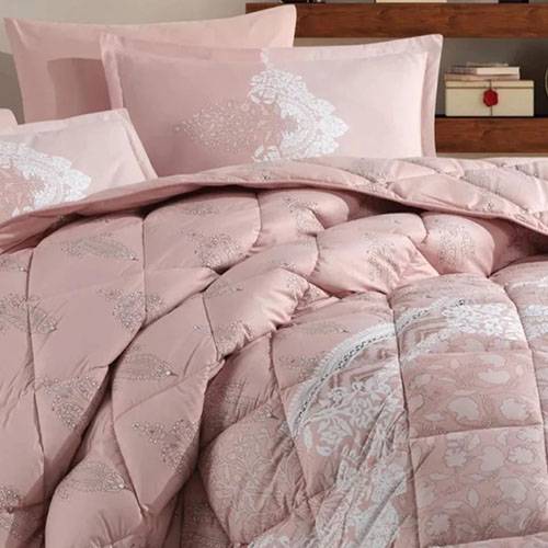 مورا كلاسي لحاف نفر ونص قطن 100% 180x240سم 5قطع باودر موديل رقم.J-1123