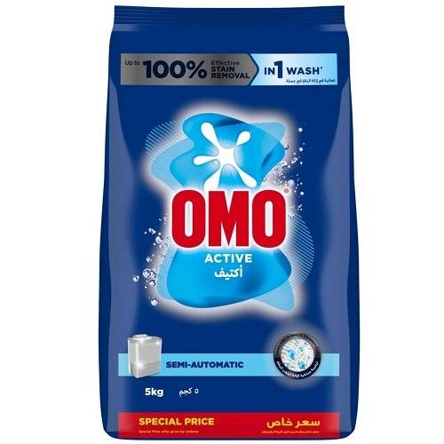 اومو اكتيف مسحوق غسيل الملابس للغسالات العادية 5كجم