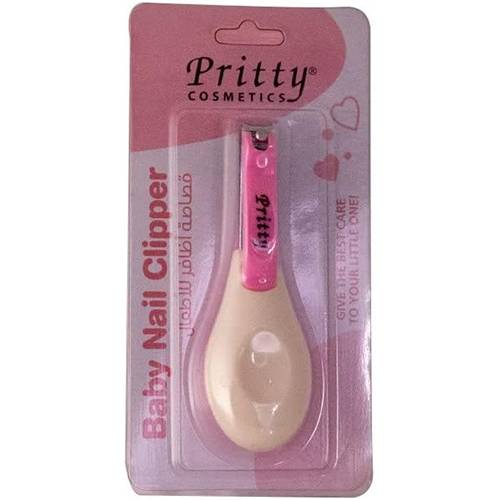 بريتي مقص اظافر للاطفال بمقبض طويل وردي.113234