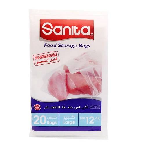 سانيتا اكياس الشفافة مقاس12