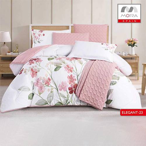 مورا اليجانت رقم.23 لحاف مجوز كينج 240×260سم 7قطع موديل رقم.J-1125
