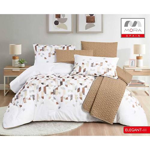 مورا اليجانت رقم.11 لحاف مجوز كينج 240x260سم 7قطع موديل رقم.J-1125