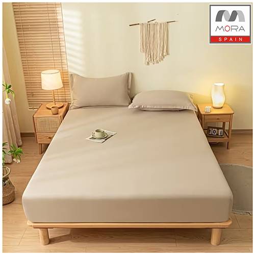 مورا طقم شرشف ساده قطن 100% سير 200x200سم 3قطع موديل رقم.J-1124