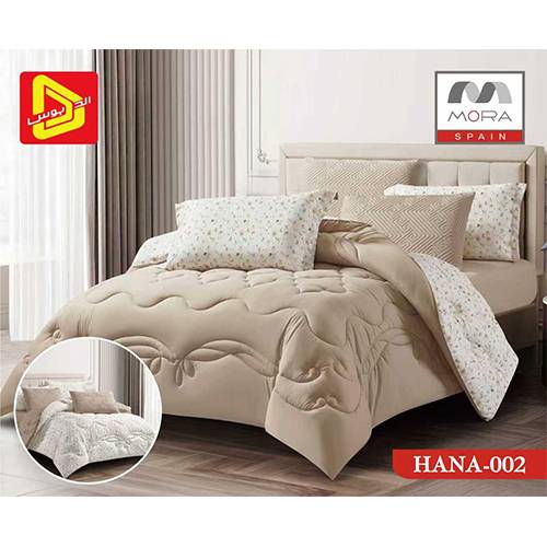 مورا هنا رقم.002 طقم لحاف نفرين 240x180سم 4قطع بيج موديل رقم.J-1132
