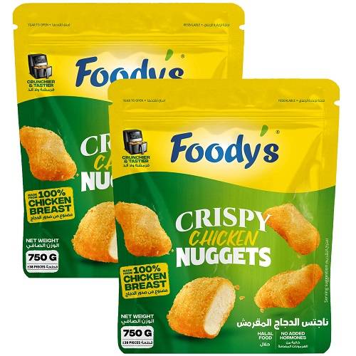 فوديز ناجتس الدجاج بالكعك المقرمش 750جم 2حبة
