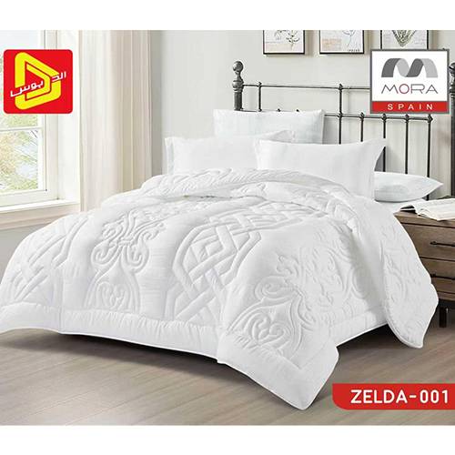 مورا زيلدا رقم.001 طقم لحاف نفرين 240x260سم 6قطع ابيض موديل رقم.J-1133