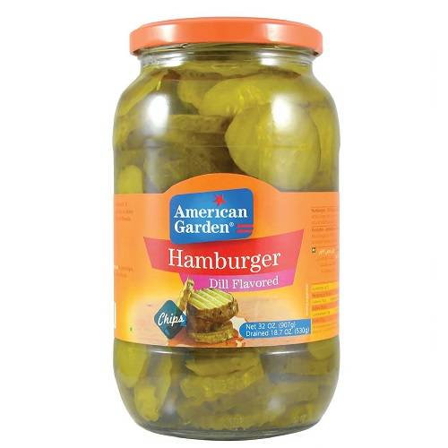 امريكان جاردن خيار مخلل شرائح للهمبرغر بنكهة الشبت 907جم