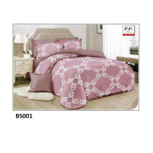 مورا مفرش بيد سبريد مشجر مضغوط نفر ونص 240×180سم 4قطع بودر موديل رقم.J-1128