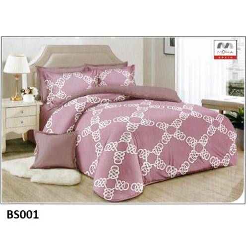 مورا مفرش بيد سبريد مشجر مضغوط نفرين 240×260سم 6قطع بودر موديل رقم.J-1127