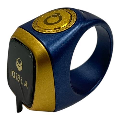 خاتم تسبيح ذكي الكتروني لون ازرق