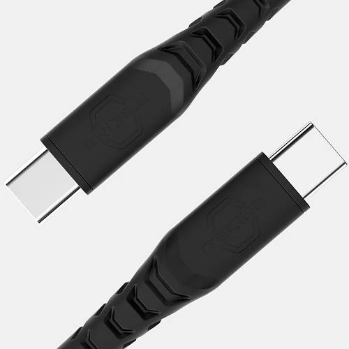 اتسكينز كابل 60واط Type C الى Type C بطول 1.2م مضفر مغناطيسي موديل رقم.SA6E-SPCAB-BLCK