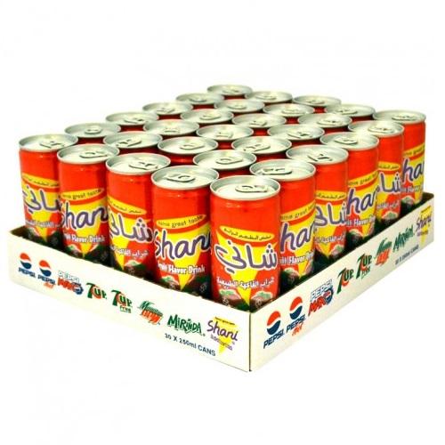 شاني مياه غازية 250مل 30حبة 1كرتون