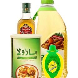 الزيوت والخل 
