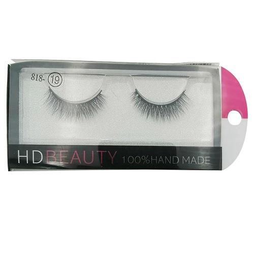 ميك اوفر اتش دي بيوتي رموش صناعة يدوية ثلاثية الابعاد رقم.19