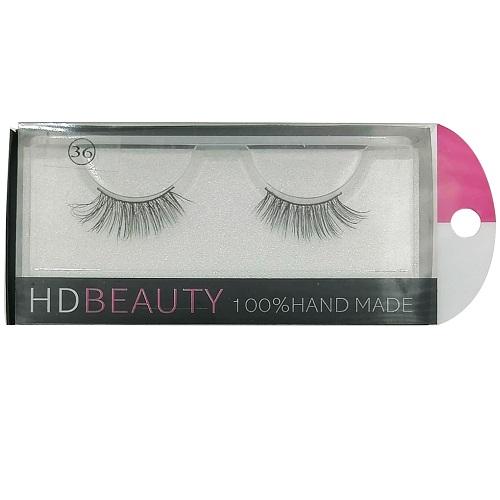 ميك اوفر اتش دي بيوتى رموش صناعة يدوية ثلاثية الابعاد رقم.36