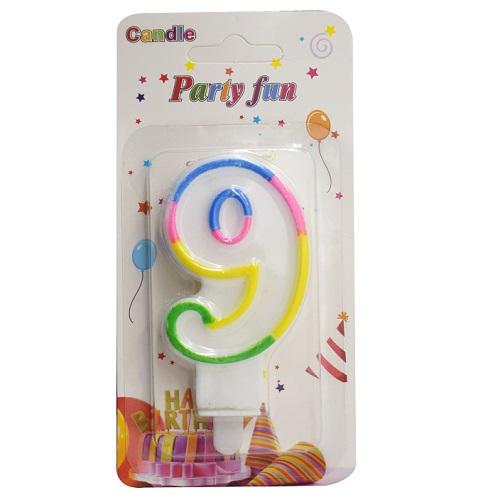 شمعة عيد ميلاد رقم.9