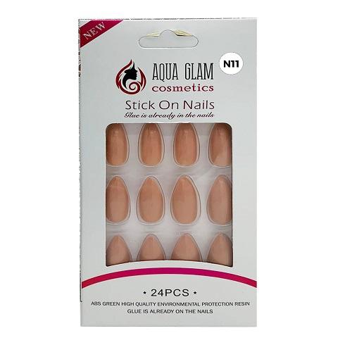 اكوا جلام طقم اظافر صناعية 24حبة موديل رقم.N11