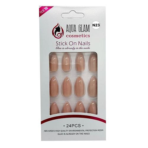 اكوا جلام طقم اظافر صناعية 24حبة موديل رقم.N23