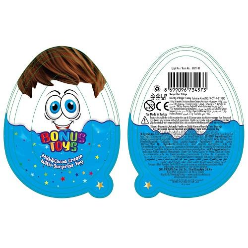 بونس تويس بيضة كريمة الشوكولاتة بالحليب اولادي مع لعبة 20جم