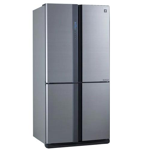 شارب ثلاجة 724 لتر 25.5 قدم 4 باب طراز فرنسي فضي موديل رقم.SJ-FE87V-SS3