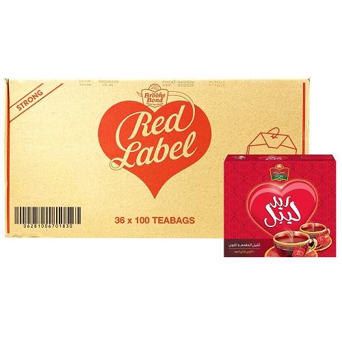 ريد ليبل شاي 100كيس 36حبة 1كرتون