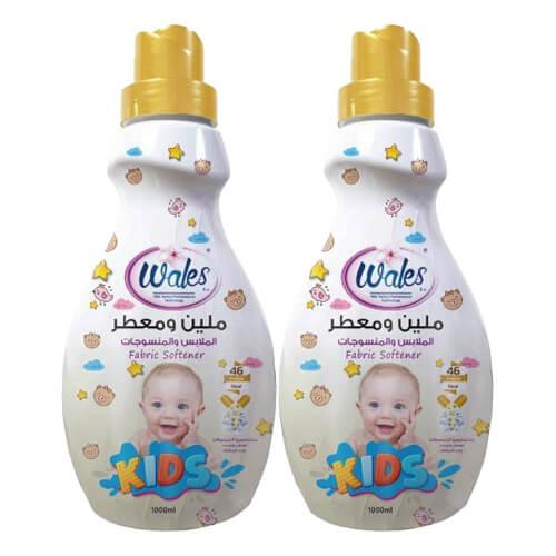 ويلز ملين ومعطر الملابس والمنسوجات للاطفال 1لتر 2حبة