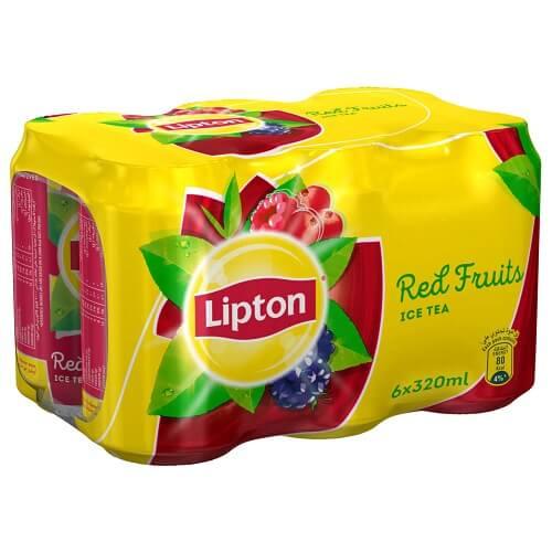 ليبتون ايس تي كوكتيل الفواكة 320مل 6حبة