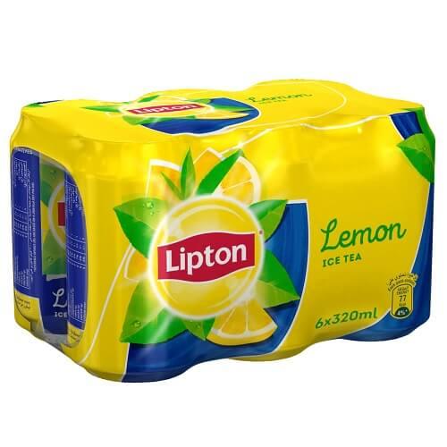 ليبتون ايس تي بالليمون 320مل 6حبة