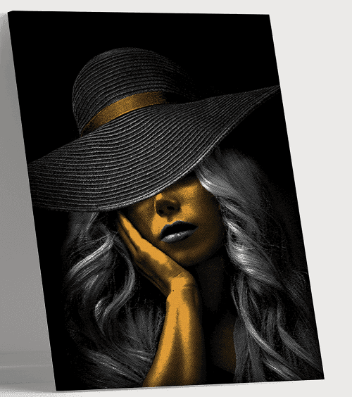 لوحة من الفن الحديث مصنوعة من خام الكانفس عالي الجودة مع اطار داخلي رقم.2252150