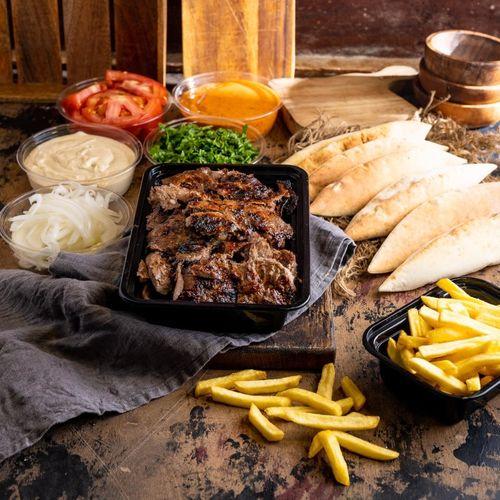 ماعون شاورما لحم استرالي عائلي