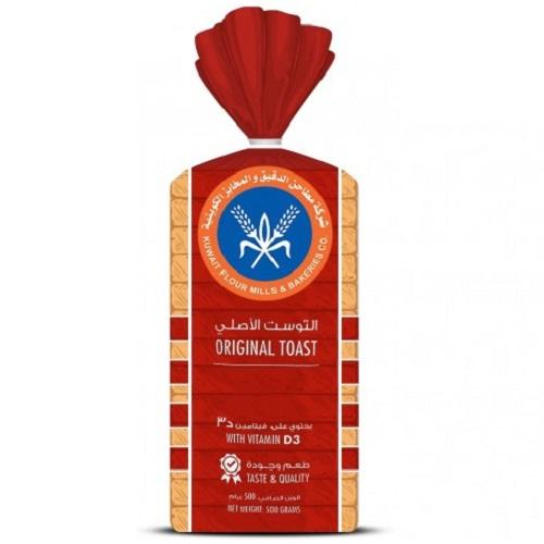 المطاحن خبز توست الاصلي المدعم بفيتامين د3 500جم