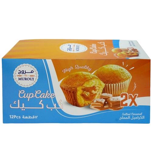 مروج كب كيك الكراميل المملح 60جم 12حبة