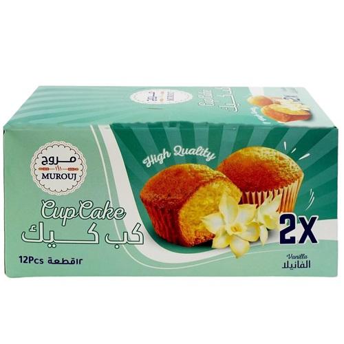 مروج كب كيك الفانيلا 60جم 12حبة