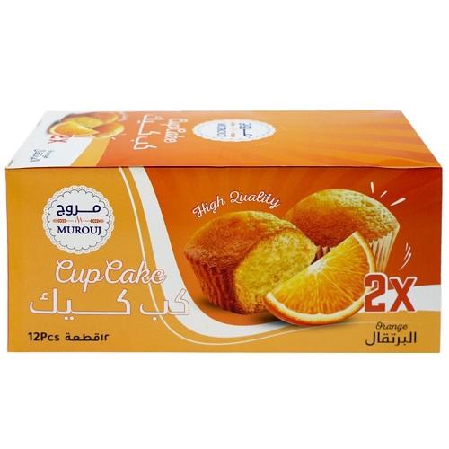 مروج كب كيك البرتقال 60جم 12حبة