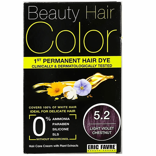ايريك فافر صبغة بيوتي للشعر لتغير لون الشعر وتثبيته 5.2 كستنائي بنفسجي فاتح