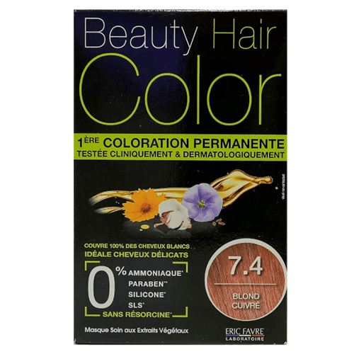 ايريك فافر صبغة بيوتي للشعر لتغير لون الشعر وتثبيته 7.4 اشقر نحاسي