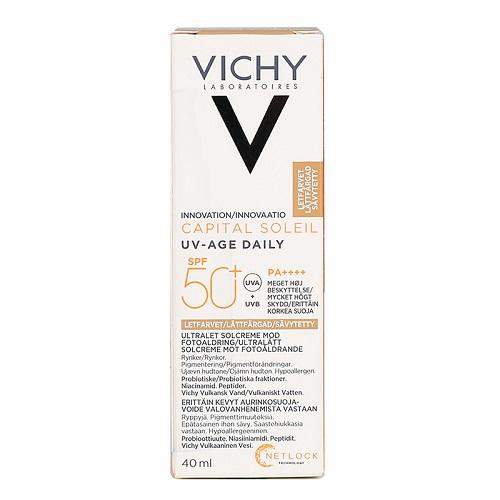 فيشي كابيتال سوليل سائل ملون يومي بعامل حماية+50 مقاوم لعلامات تقدم السن 40مل
