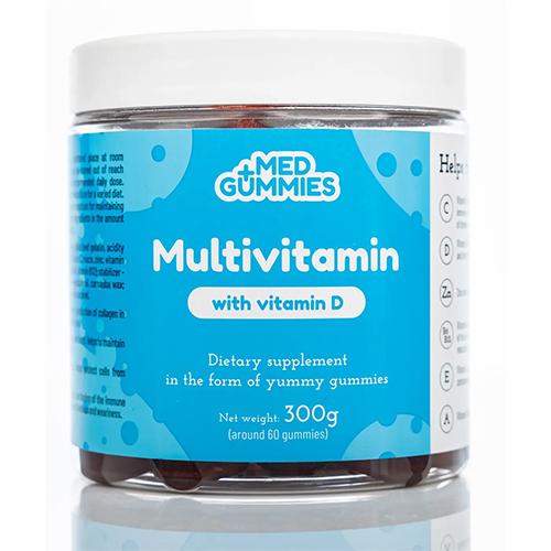 ميد بلس مالتي فايتمين حلاو مضغ 300جم 60قطعه