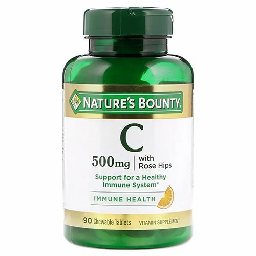 ناتشرز باونتى فيتامين سي 500مجم قرص مضغ 90قرص
