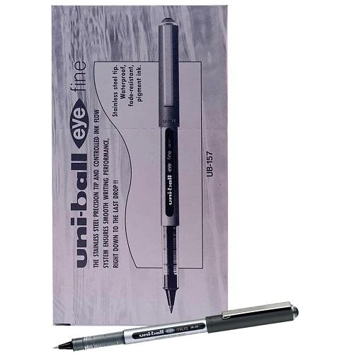 يونيبال قلم حبر سائل اسود 12حبة