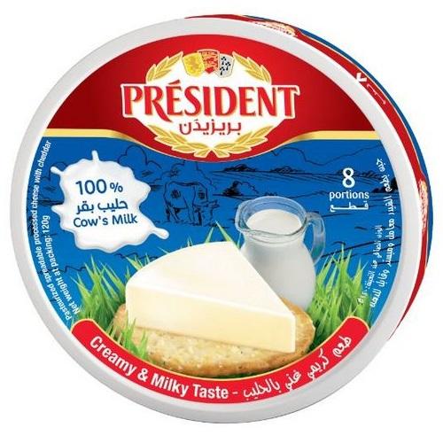 بريزيدن جبنة مثلثات 8قطع 120جم