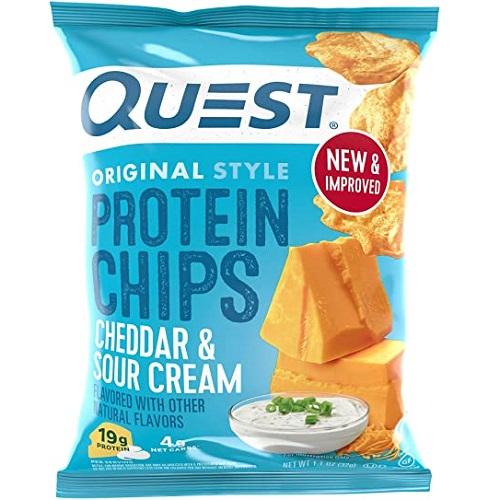 كويست رقائق بطاط بروتين بالشيدر والكريمة الحامضة 32جم