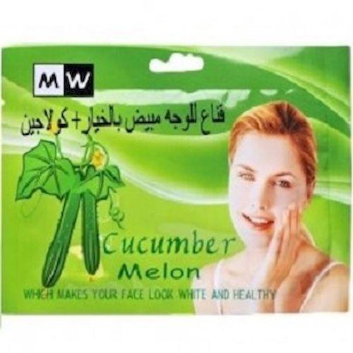 ام دبليو قناع للوجه مبيض بالخيار والكولاجين
