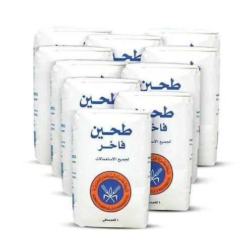 المطاحن طحين ابيض فاخر لجميع الاستخدامات 1كجم 10حبة